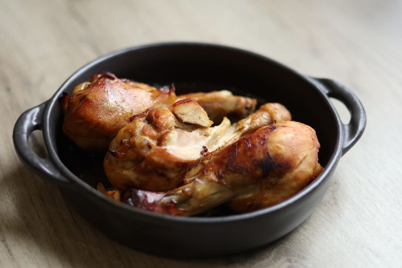 Protein power bowl with grilled chicken and roasted vegetables